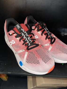 On Running Men’s Athletic Sneakers - Pink with Black Accents